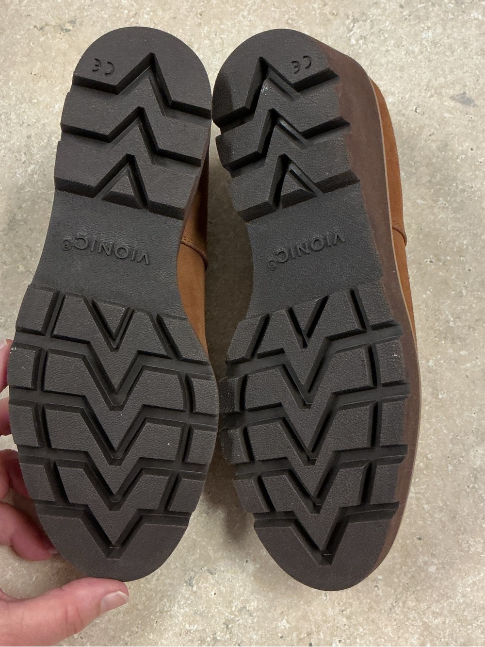 Vionic SZ 6.5 Suede Willa Wedge Toffee Round Toe Slip On Water Repellent Shoes - Picture 5 of 12